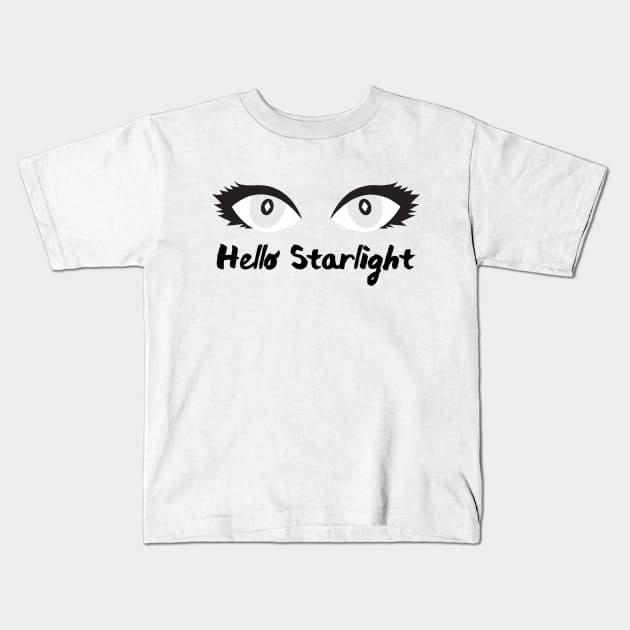Hello Starlight Kids T-Shirt by UpPastMidnight